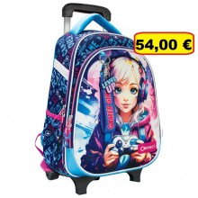 Ruksak školski s kotačićima XT Gamer Girl 26